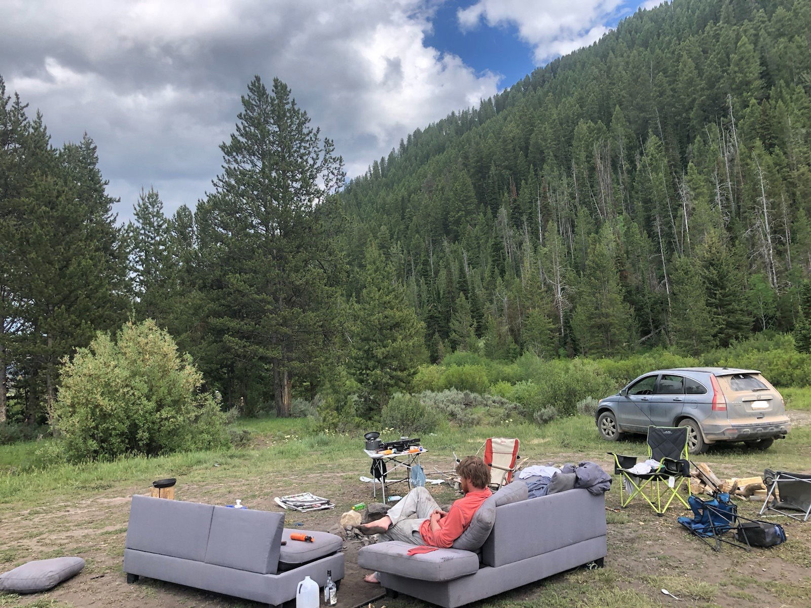 Illegal camp site